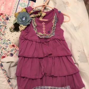 Dress, shorts, headband